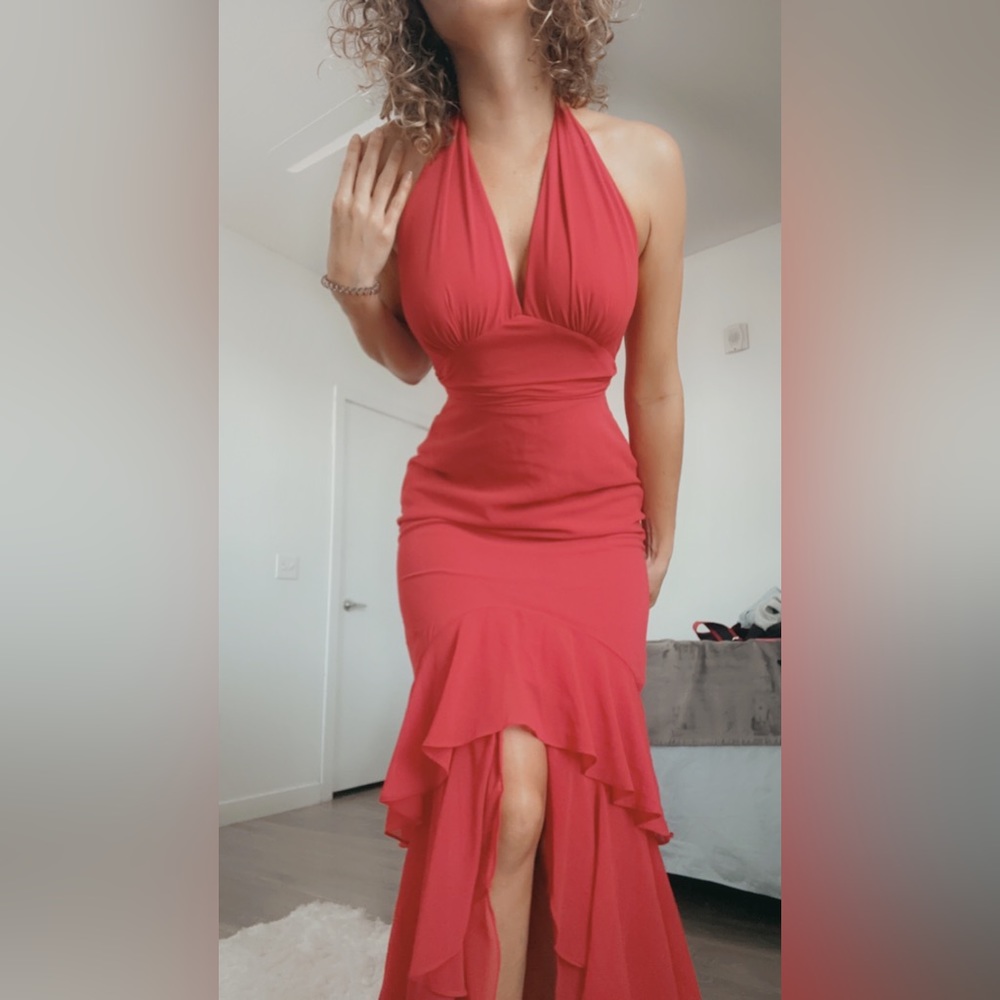 LUXXEL size S Formal, Backless, Halter Dress